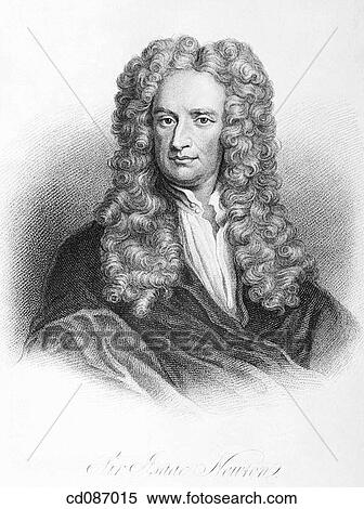 サー Isaac ニュートン 英語 医者 そして 数学者 1642 1727 ストックフォト 写真素材 Cd Fotosearch