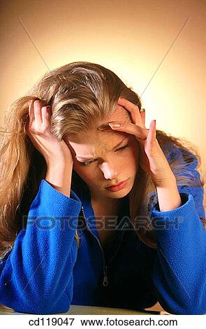 aching, blond, at-home, ache View Large Photo Image Stock Photo - aching, blond, at-home, ache. Fotosearch