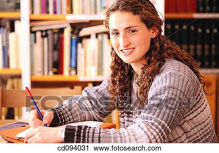 adolescence, chair, brunette, activity View Large Photo Image Stock Image - adolescence, chair, brunette, activity. Fotosearch