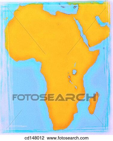Stock Image - Africa and Middle East. Fotosearch