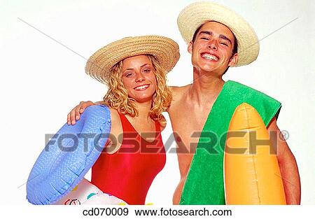 air mattress, bathing-suit, amusement, air-bed, adolescence View Large Photo Image Stock Photo - air mattress, bathing-suit, amusement, air-bed, adolescence. Fotosearch