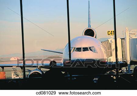 Airplane. Vancouver International Airport. Canada View Large Photo Image Stock Photo - Airplane. Vancouver International Airport. Canada. Fotosearch