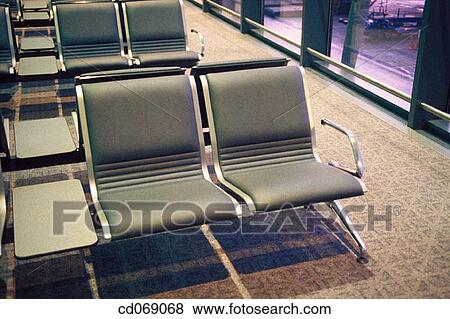 Airport waiting area View Large Photo Image Stock Photo - Airport waiting area. Fotosearch