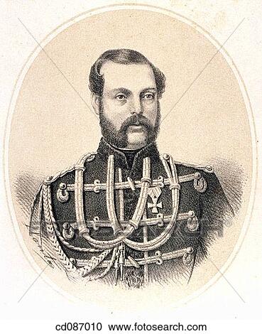 Stock Image - Alexander II, tsar of Russia from 1855 to 1881 (1818-1881). Fotosearch