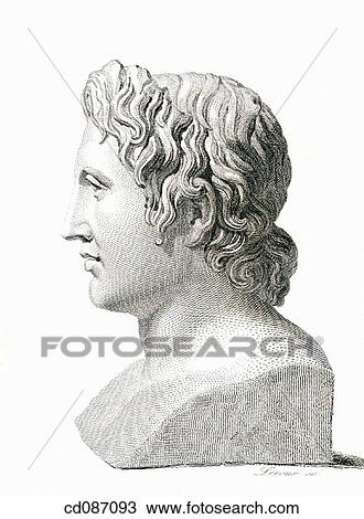 Stock Image - Alexander the Great, king of Macedonia (356-323 B. C. ). Fotosearch