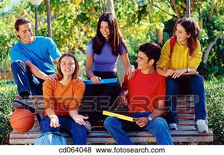 amusement, bench, ball, backpack, adolescence View Large Photo Image Stock Photo - amusement, bench, ball, backpack, adolescence. Fotosearch