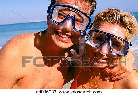 amusement, carefree, blond, beach, affection View Large Photo Image Stock Photo - amusement, carefree, blond, beach, affection. Fotosearch