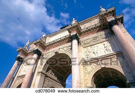 Arc de Triomphe du Carrousel. Paris. France. View Large Photo Image Stock Photo - Arc de Triomphe du Carrousel. Paris. France.. Fotosearch