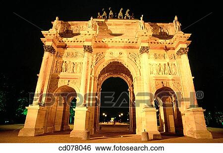 Arc de Triomphe du Carrousel. Paris. France. View Large Photo Image Stock Photograph - Arc de Triomphe du Carrousel. Paris. France.. Fotosearch