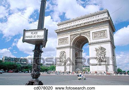 Stock Image - Arc de Triomphe. Paris. France.. Fotosearch