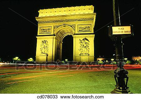 Stock Image - Arc de Triomphe. Paris. France.. Fotosearch