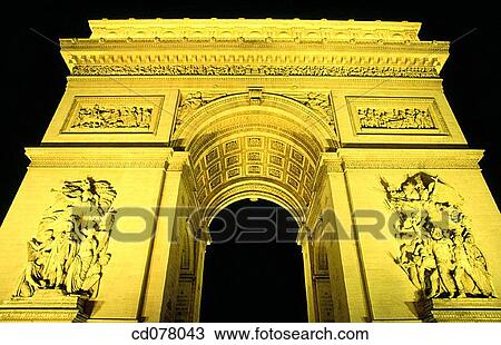 Stock Image - Arc de Triomphe. Paris. France. Fotosearch