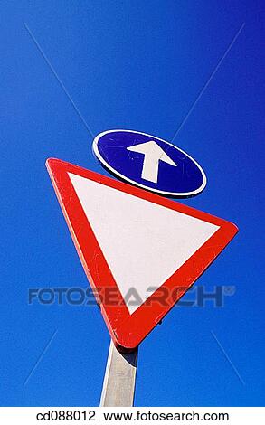arrow, circle, blue, bearing, Ahead only View Large Photo Image Stock Image - arrow, circle, blue, bearing, Ahead only. Fotosearch