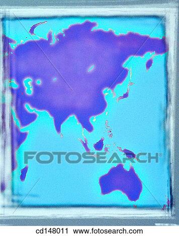 Stock Image - Asia and Australasia. Fotosearch