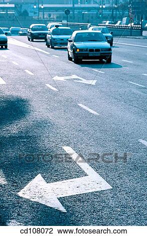 asphalt, city, car, automobile, arrow View Large Photo Image Stock Image - asphalt, city, car, automobile, arrow. Fotosearch
