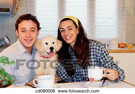 at-home, brunette, breakfast, black hair, animal View Large Photo Image Stock Photograph - at-home, brunette, breakfast, black hair, animal. Fotosearch