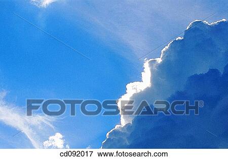 atmosphere, cloud, blue, background, air View Large Photo Image Stock Photo - atmosphere, cloud, blue, background, air. Fotosearch