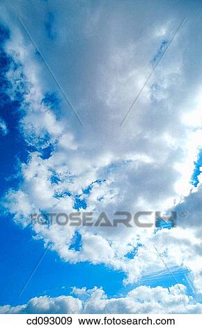 Stock Photo - atmosphere, cloud, blue, background, air. Fotosearch