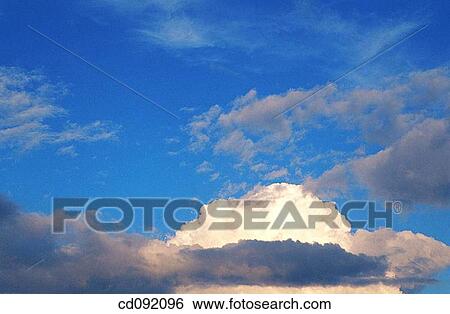 atmosphere, cloud, blue, background, air View Large Photo Image Stock Photograph - atmosphere, cloud, blue, background, air. Fotosearch