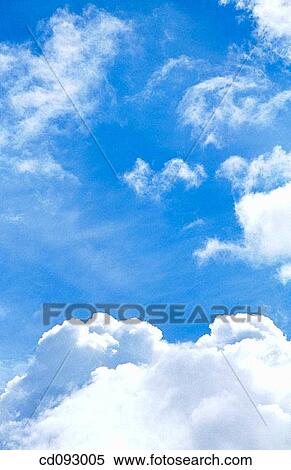 atmosphere, cloud, blue, background, air View Large Photo Image Stock Photography - atmosphere, cloud, blue, background, air. Fotosearch