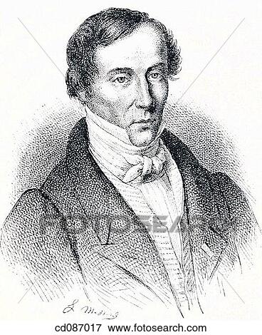 Stock Photo - Augustin Jean Fresnel, French physicist (1788-1827). Fotosearch