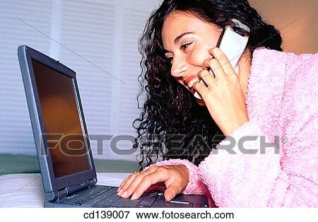 bathrobe, brunette, bedroom, at-home View Large Photo Image Stock Photo - bathrobe, brunette, bedroom, at-home. Fotosearch