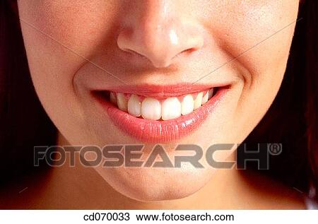 Stock Image - beauty, Beauty Care, brunette, carefree, Close-up. Fotosearch