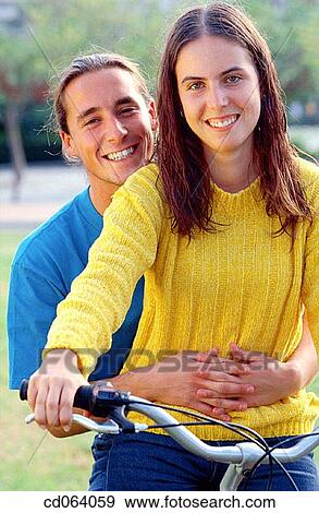 Best friend, brunette, boy, bicycle, adolescence View Large Photo Image Stock Photo - Best friend, brunette, boy, bicycle, adolescence. Fotosearch