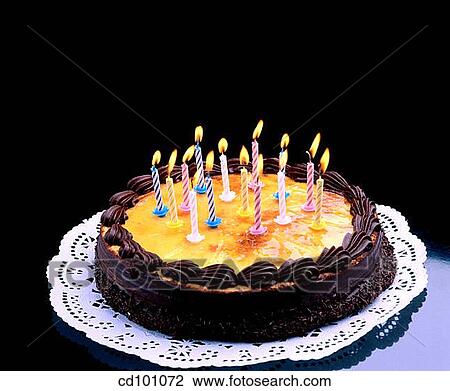 Stock Image - Birthday cake. Fotosearch