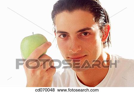 black hair, Close-up, carefree, apple View Large Photo Image Stock Photo - black hair, Close-up, carefree, apple. Fotosearch