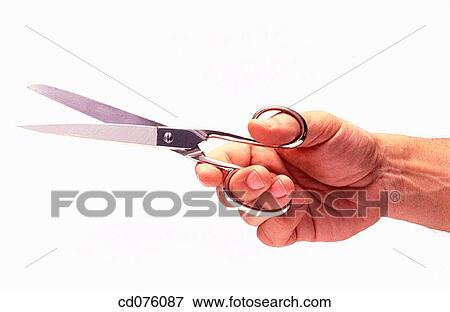 Stock Photo - blade, clipping path, concept, hand. Fotosearch