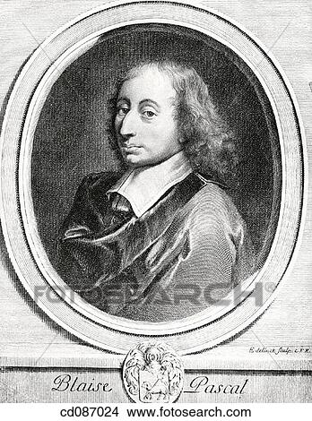 Picture - Blaise Pascal, french physicist, mathematician and religious philosopher (1623-1662). Fotosearch