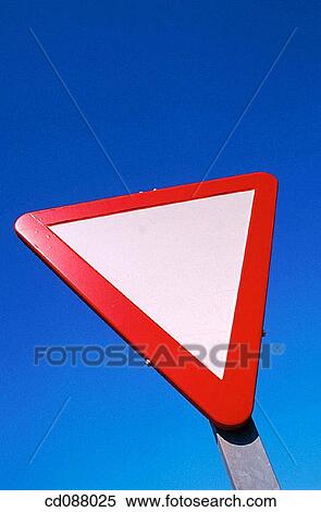 blue, concept, danger, day, give way View Large Photo Image Stock Photography - blue, concept, danger, day, give way. Fotosearch