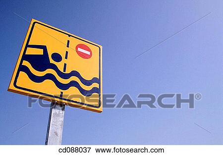 Stock Photo - blue, concept, day, forbidden. Fotosearch