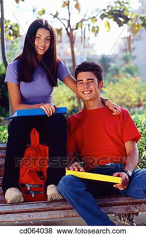 boy, backpack, black hair, Best friend, bench, adolescence View Large Photo Image Stock Photo - boy, backpack, black hair, Best friend, bench, adolescence. Fotosearch