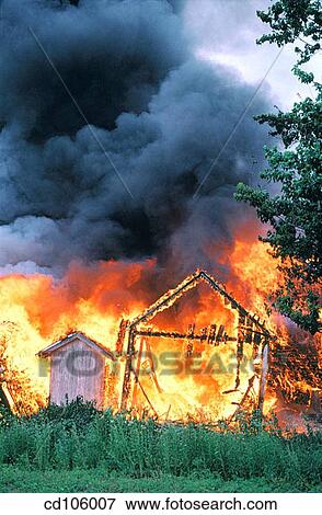 Stock Photo - burning, catastrophe, country, danger, day. Fotosearch