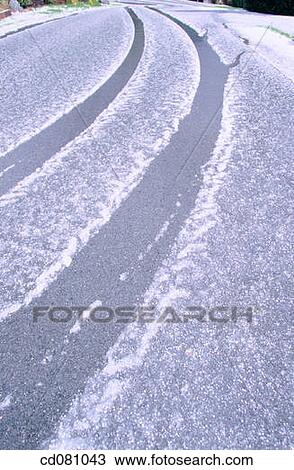 Car tracks in snow View Large Photo Image Stock Image - Car tracks in snow. Fotosearch