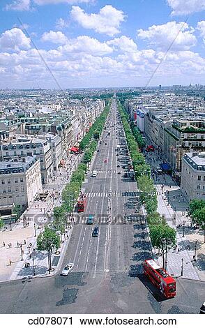 Champs Elysees Avenue. Paris. France. View Large Photo Image Stock Image - Champs Elysees Avenue. Paris. France.. Fotosearch