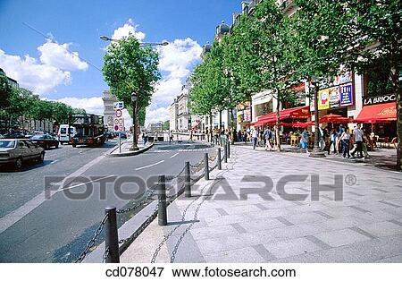 Stock Photo - Champs Elysees. Paris. France.. Fotosearch