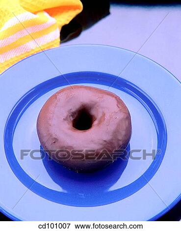 Stock Photo - Chocolate donut. Fotosearch