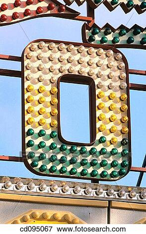 Stock Photo - Close-up, alphabet, character, Amusement park, amusement, aged. Fotosearch