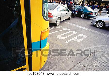 Stock Image - coach, bus, city, car, buss, automobile. Fotosearch