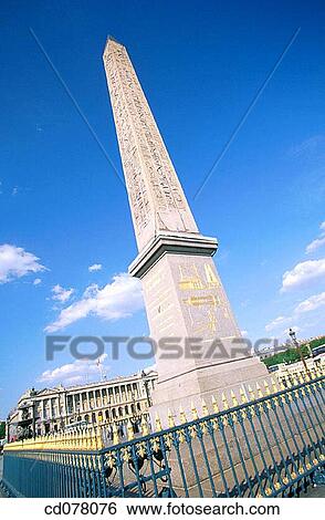Concorde Square obelisk. Paris. France. View Large Photo Image Stock Photograph - Concorde Square obelisk. Paris. France.. Fotosearch