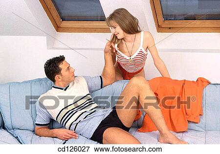contemporary, couple, attraction View Large Photo Image Stock Photo - contemporary, couple, attraction. Fotosearch