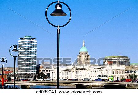 Customs House and Liberty Hall. Dublin. Ireland View Large Photo Image Stock Image - Customs House and Liberty Hall. Dublin. Ireland. Fotosearch