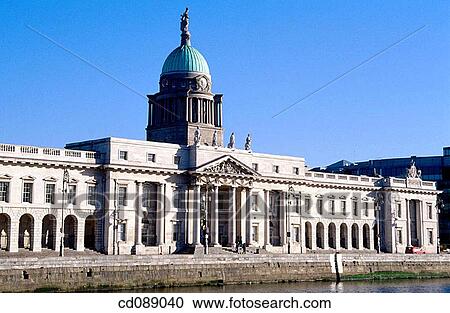 Customs House. Dublin. Ireland View Large Photo Image Stock Image - Customs House. Dublin. Ireland. Fotosearch