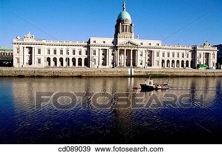 Customs House. Dublin. Ireland View Large Photo Image Stock Photo - Customs House. Dublin. Ireland. Fotosearch