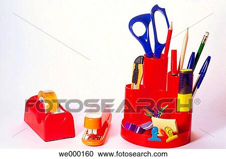 Desk equipment View Large Photo Image Stock Image - Desk equipment. Fotosearch