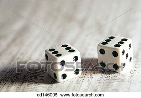 Dice on stock report View Large Photo Image Stock Photography - Dice on stock report. Fotosearch