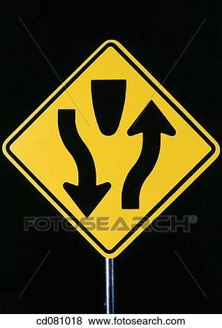 Divided Road View Large Photo Image Stock Photo - Divided Road. Fotosearch